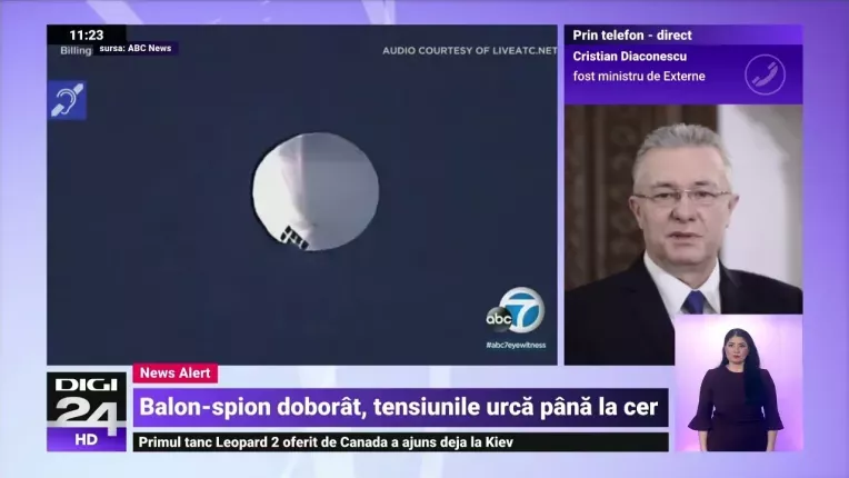 Armata americana cauta resturile balonului chinezesc doborat in ocean