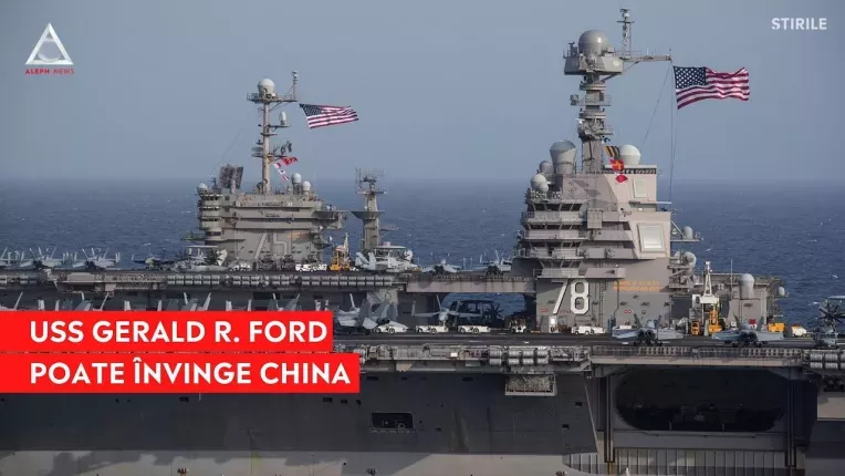 Cel mai mare portavion al flotei americane ameninta China