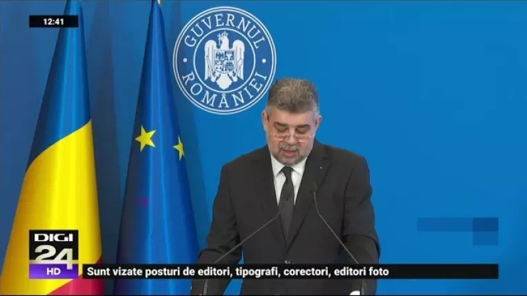 Ciolacu, gafa in direct: "Romania trece de la fapte la vorbe"