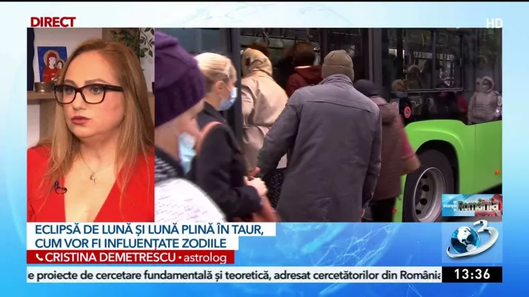 Eclipsa de Luna si Luna Plina in Taur. Cristina Demetrescu spune cum sunt influentate zodiile