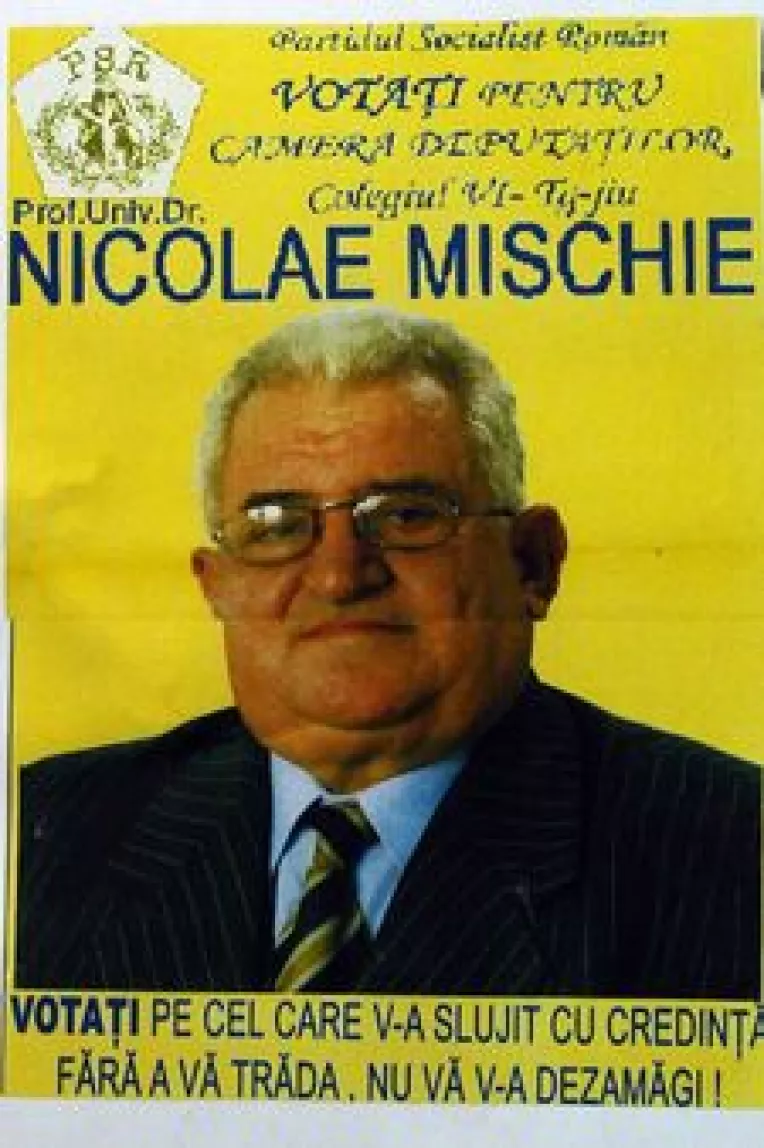 Greseli gramaticale, pe afisul lui Mischie