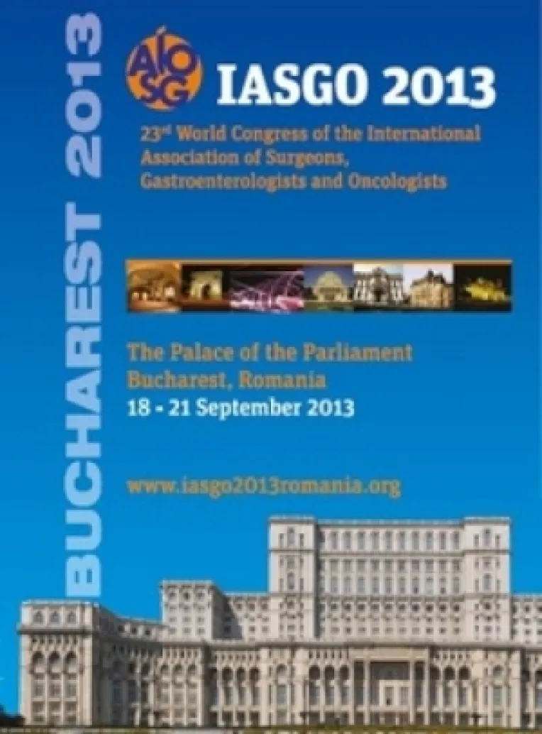 Intre 18 si 21 septembrie, Palatul Parlamentului gazduieste cel de-al 23-lea Congres Mondial al Asociatiei Internationale a Chirurgilor, Gastroenterologilor si Oncologilor (IASGO)