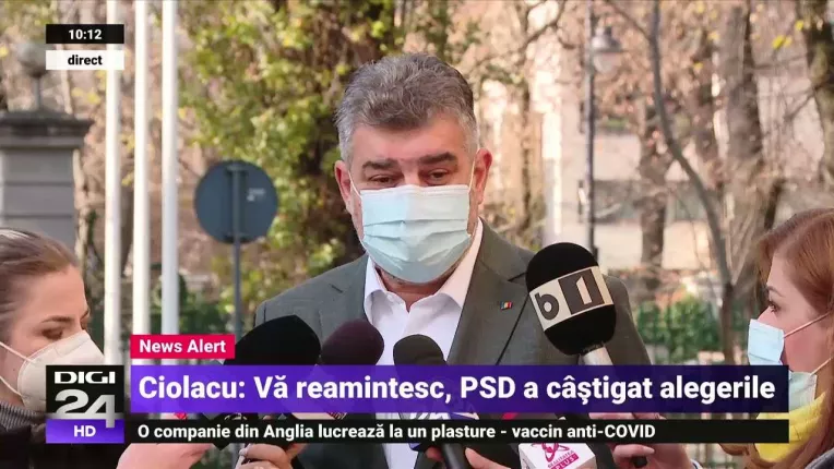 Marcel Ciolacu: PSD a castigat alegerile. E normal sa dam primul prim-ministru in rotatie