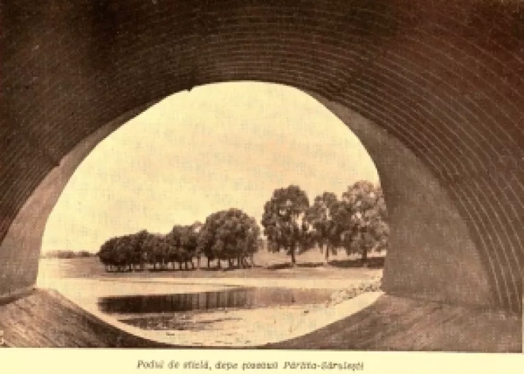 Primul pod de sticla din Romania a fost construit in perioada interbelica, in comuna Sarulesti din judetul Calarasi!