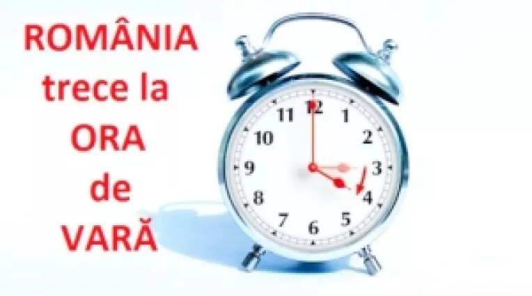 Sambata spre duminica Romania trece la ORA DE VARA