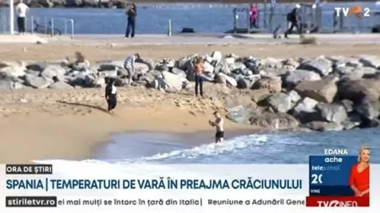 Temperaturi de vara in Spania, in preajma Craciunului